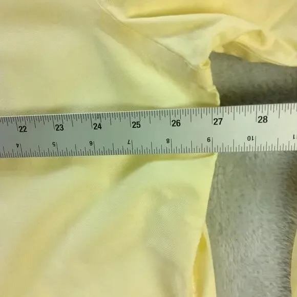 Brooks brothers mens button down Dress shirt 18 Yellow solid non iron - Picture 7 of 8